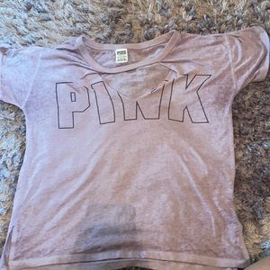 Open front Light purple PINK shirt